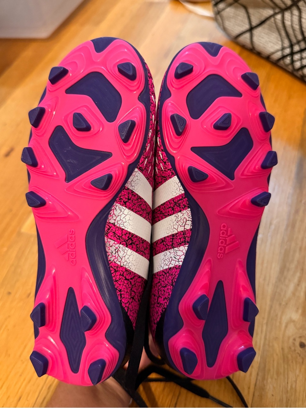 adidas Women’s Pink & Navy Soccer Cleats Predator Freak 4S